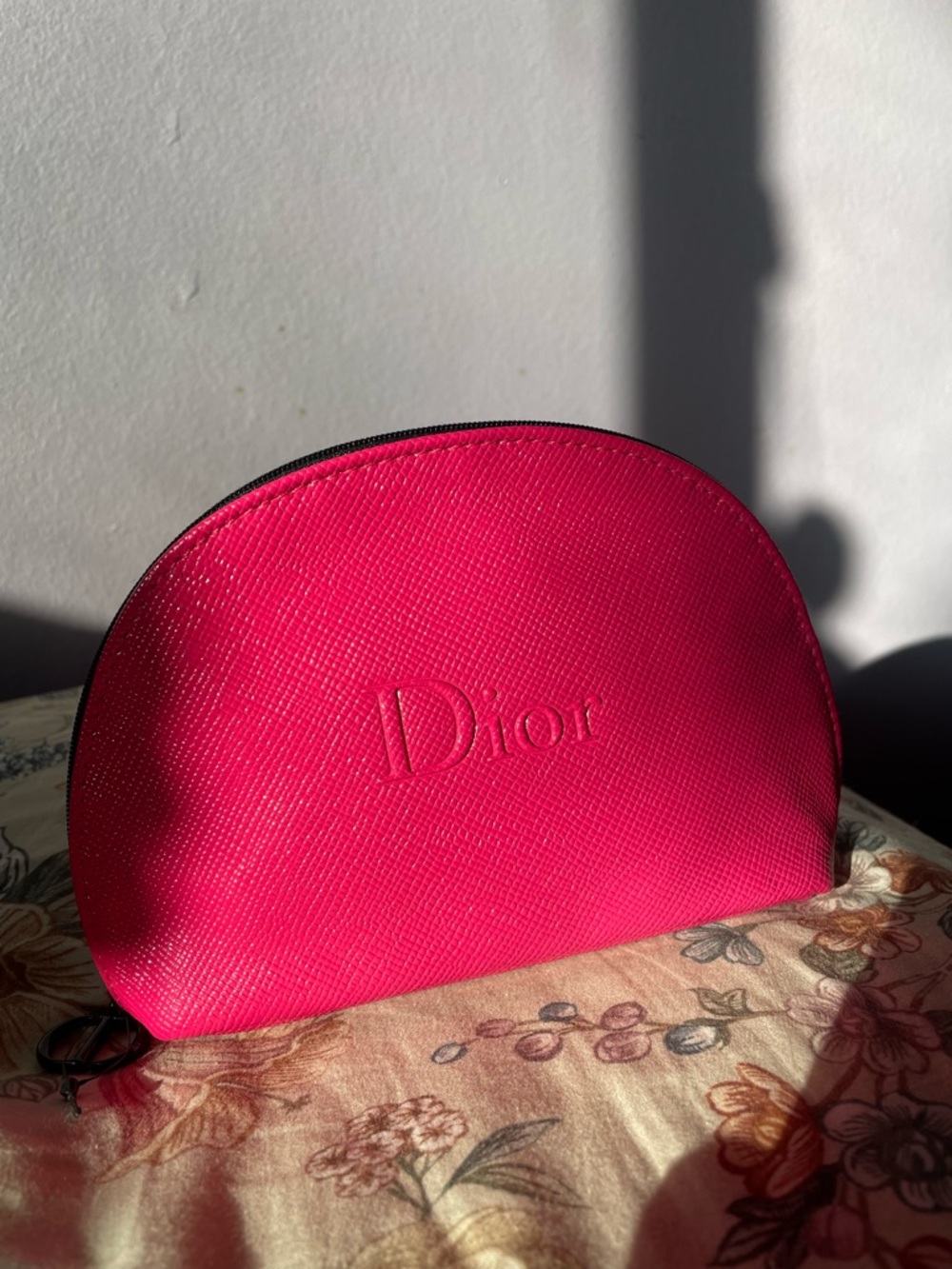 Dior Hot Pink Dome Cosmetic Pouch